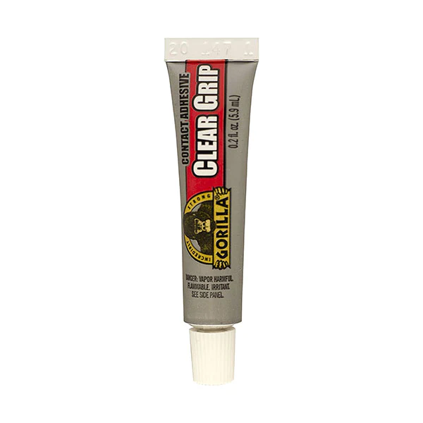 Gorilla Clear Grip Waterproof Contact Adhesive, 3 Ounce Tube, Clear, (Pack  of 1)