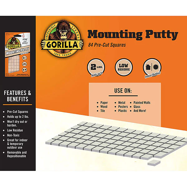 Gorilla Mounting Putty 2OZ – DIYArabia