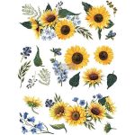 Sunflower Fields |55.88 Cm X 76.2 Cm Decor Transfer |ReDesign with Prima