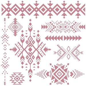 Tribal Prints |"30,5 x 30,5" Decor Stamp |ReDesign with Prima